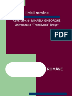 Gramatica limbii române Mihaela Gheorghe