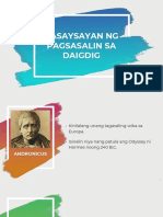 Maikling Kasaysayan NG Pagsasalin