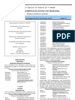 TRB 5a REGIÃO publica acórdãos e notifica advogados