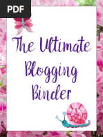 Blogging Planner PDF