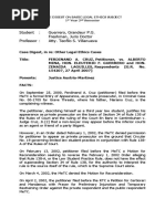 Case Digest Basic Legal Ethics Subject FERDINAND A. CRUZ, Petitioner, vs. ALBERTO MINA, Et - Al., Respondents (G.R. No. 154207, 27 April 2007)