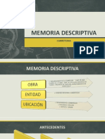 Diapositivas de Memoria Descriptiva