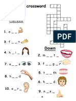 Body Parts - Crossword