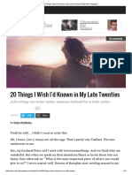 20 Things I Wish I'd Known in My Late Twenties - RELEVANT Magazine