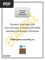 Example Pci Dss v3 It Security Policy Pcidss Compliance