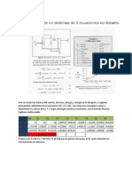 Solucion sistema de 3 ecuaciones no lineales reactor CSTR