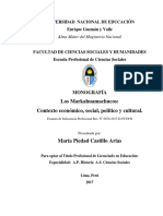 Los Markahuamachucos Contexto Economico, Social Politico y Cultural PDF
