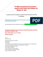 Test Bank For Macroeconomics Economic Growth Fluctuations and Policy 6th Edition by Robert E. Hall