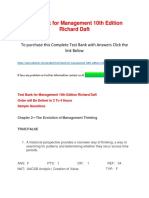 Test Bank For Management 10th Edition Richard Daft