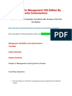 Test Bank For Management 12th Edition by John Schermerhorn