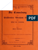 Die Ermordung Des Präsidenten Abraham Lincoln Eine Tat Der Jesuiten