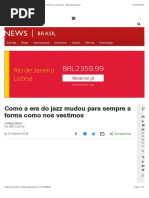 Como a era do jazz mudou para sempre a forma como nos vestimos - BBC News Brasil