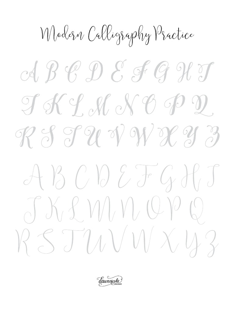 Plantillas Caligrafía PDF | PDF