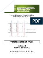 Curso técnico de refrigeração e condicionamento de ar - Termodinâmica Volume I