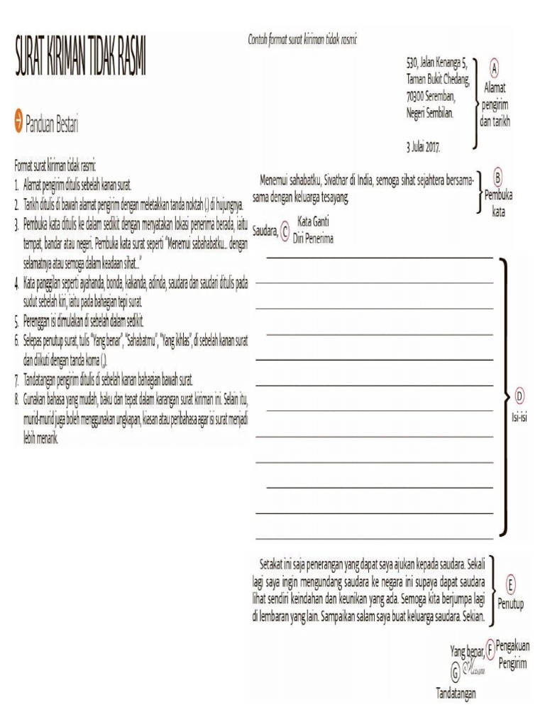 Format Tulis Tarikh Surat Rasmim
