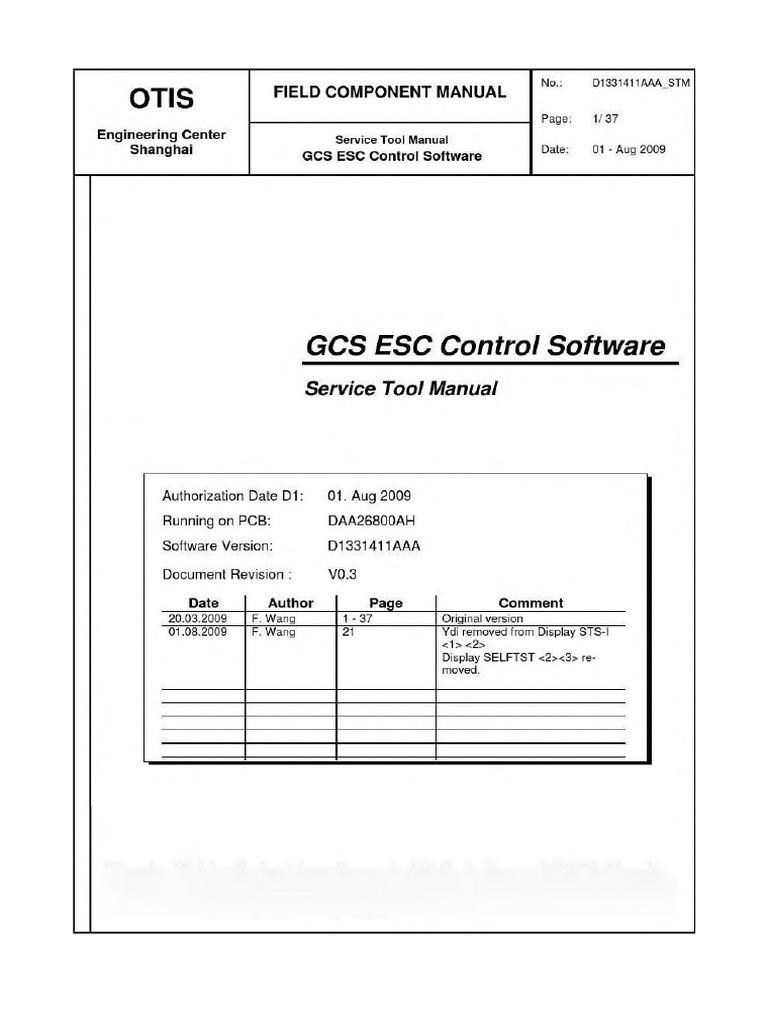 GCS ESC - Servis Tool Ang.-Strony-1-12 | PDF