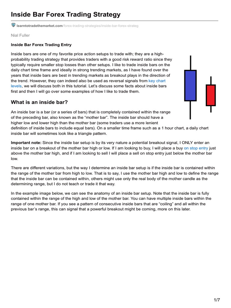 Inside Bar Forex Trading Strategy Guide | PDF | Business