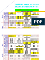 JADWAL PELAJARAN GANJIL 2019-2020 - 40 Menit