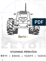 Dielenská Príručka Zetor 8011/12045