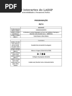 PROGRAMAÇAO INTERARTES