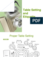 Table Setting and Etiquette PowerPoint Presentation