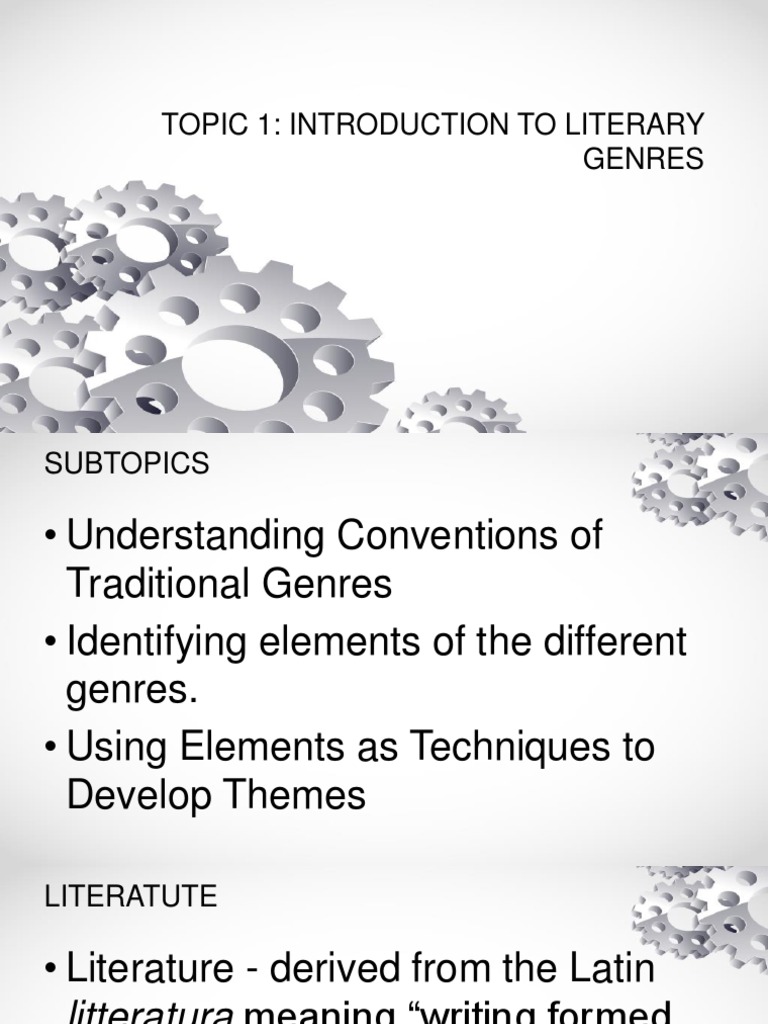 Creative Introduction To Literary Genres PDF Genre Poetry