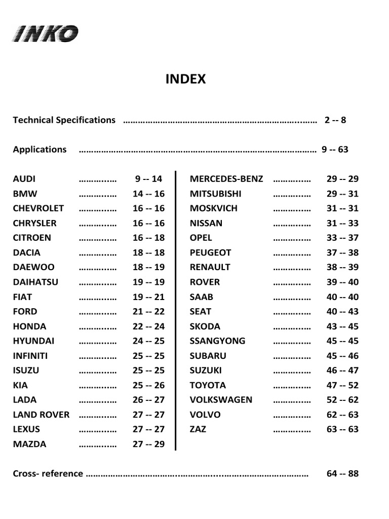 Katalog Inko PDF | PDF