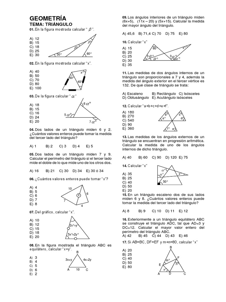 Seminario Geo Fisica Pdf Triangulo Geometria Elemental
