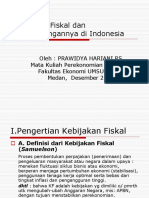 Kebijakan Fiskal Dan Perkembangannya Di Indonesia
