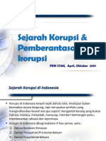 Sejarah Korupsi Dan Lembaga Anti Korupsi Indonesia