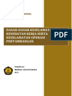 Dasar-Dasar Keselamatan Dan Kesehatan Kerja Serta Keselamatan Operasi Pertambangan