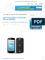 Cara Flash Acer E2 V370 Duo Dual Sim 100% Berhasil - Android Tutorial