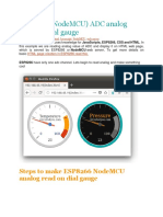 Read analog value and display on ESP8266 NodeMCU dial gauge