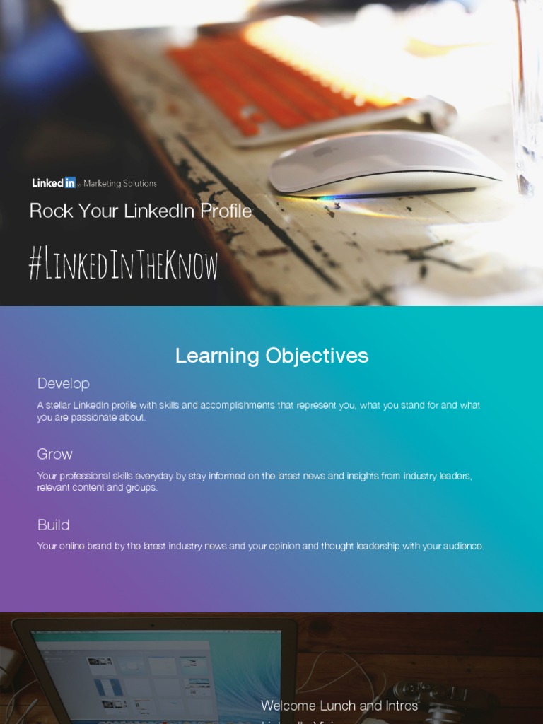 How To Always Rock Your Linkedin Profile Pdf Pdf Linked In