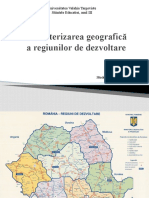 Caracterizarea Geografica A Regiunilor de Dezvoltare