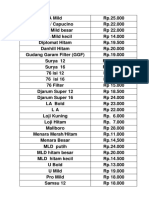 Harga Rokok