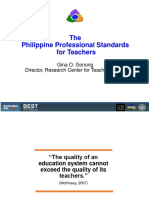 Gonong - The Philippine Professional Standards For Teachers - TEC - May 8, 2017