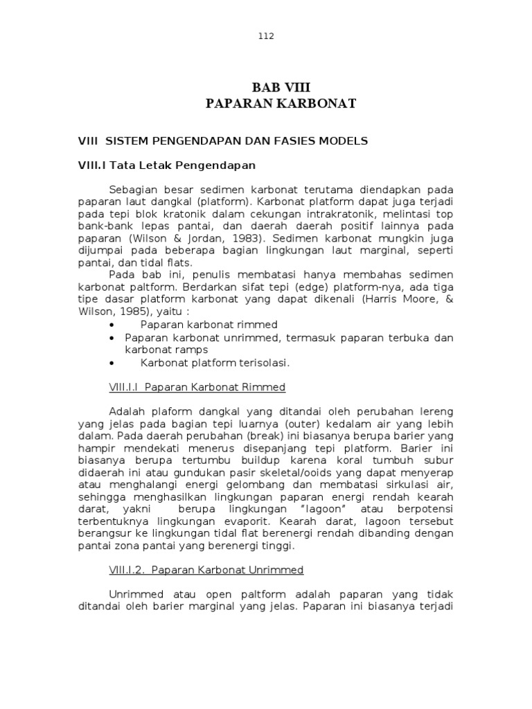 Bab 8 Paparan Karbonat