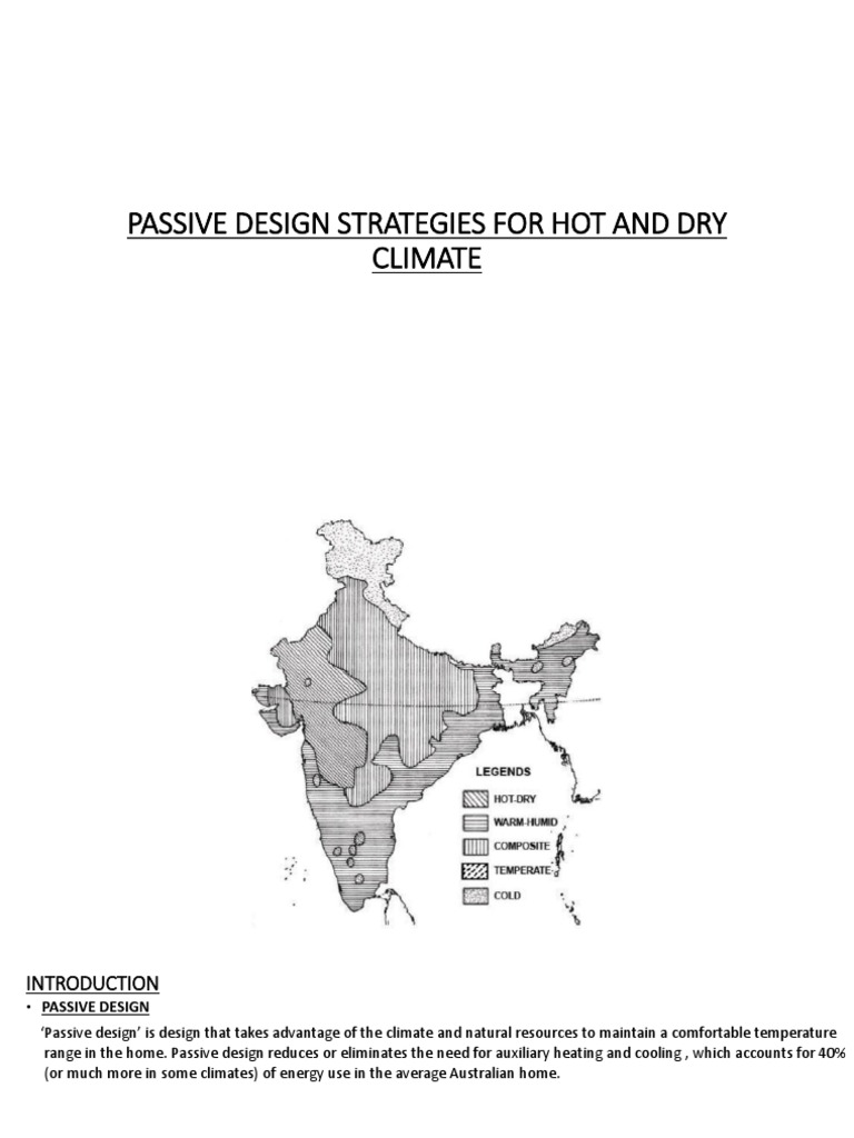 Passive Design for Hot and Dry Climates | PDF | Building Insulation ...