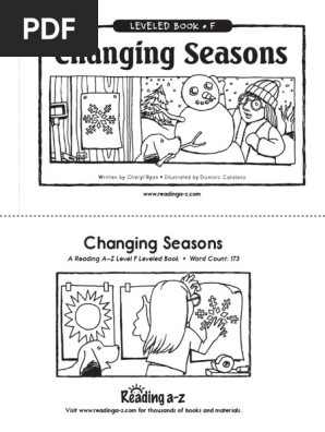 Changing Seasons Pdf Physical Geography Nature