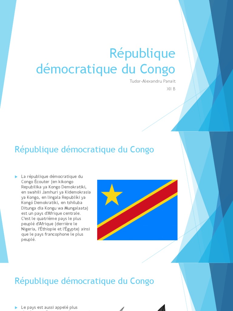 Présentation de la République Démocratique du Congo | PDF | République ...