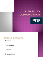 Barreirs To Communication