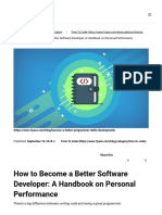 How To Become A Better Software Developer - A Handbook On Personal Performance - 7pace Blog