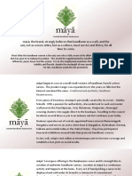 Maya profile and product portfolio