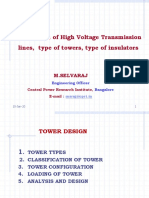 Construction and design of high voltage transmission towers