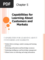 Capabilities For Learning About Customers and Markets