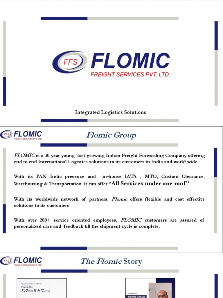 Flomic Group: Integrated Logistics Solutions | PDF | Warehouse | Cargo