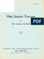 Junior Forum en Lotus Cirkel dl. VIII nr. 10 - jun 1938