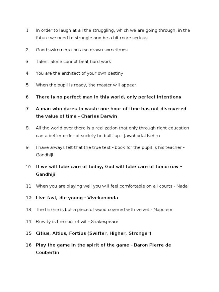 Quotable Quotes | PDF