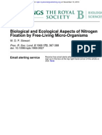 Biological and Ecological Aspects of Nitrogen Fixation by Free Living Microorganism